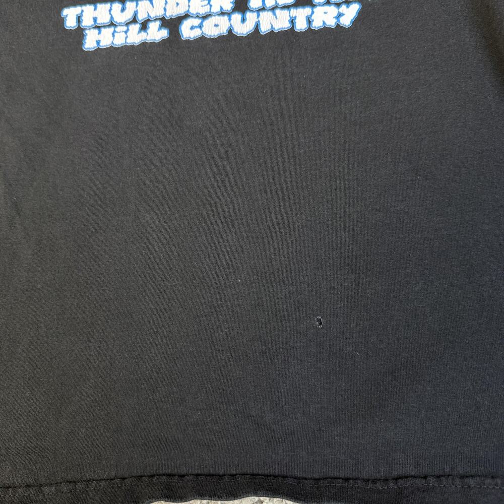 Thunder In The Hill Country Shirt Mens XL Black 2007 Biker Rally Long Sleeve - Picture 4 of 11